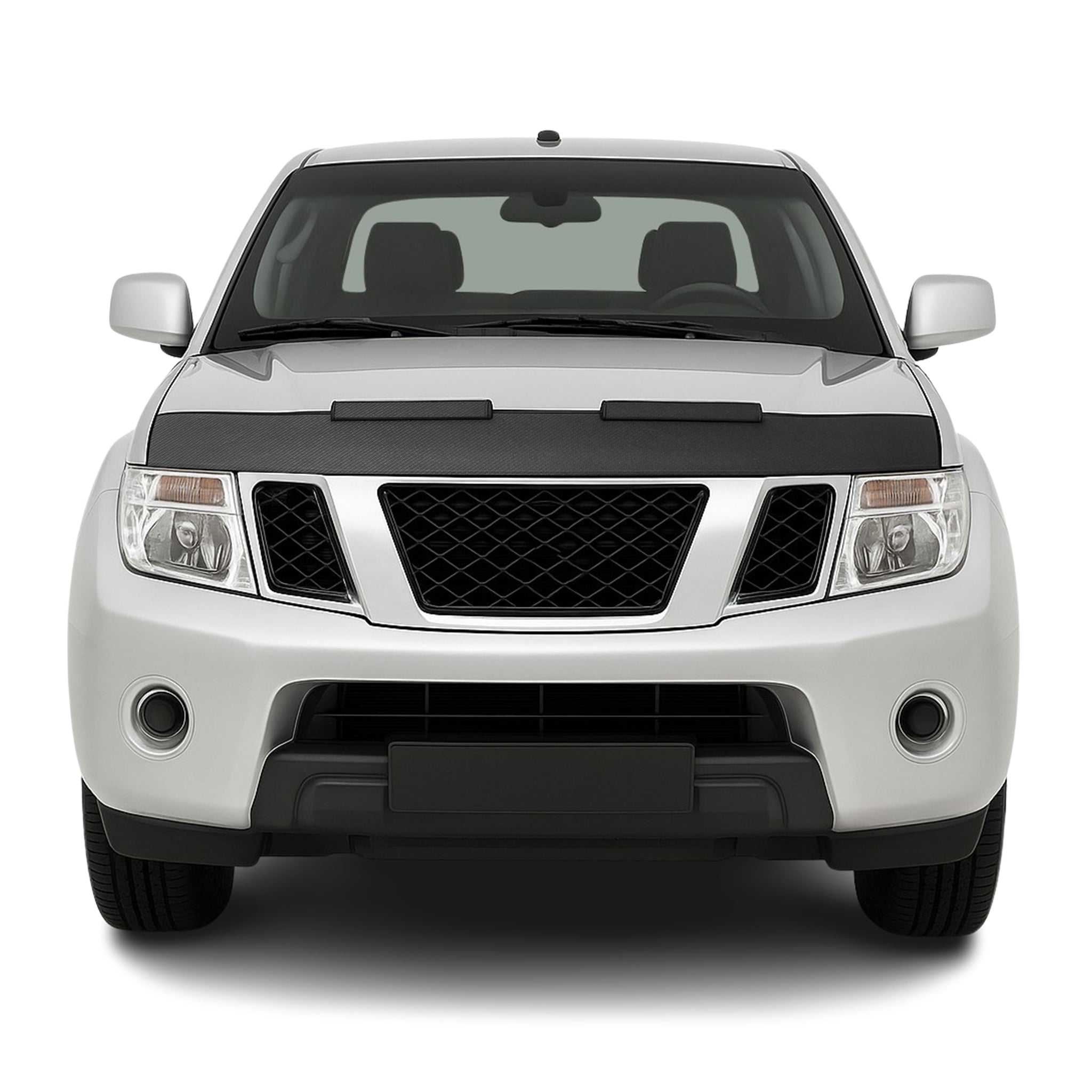 Haubenbra Steinschlagschutz für Nissan Navara D40 2006-2015 Carbon Optik Halb