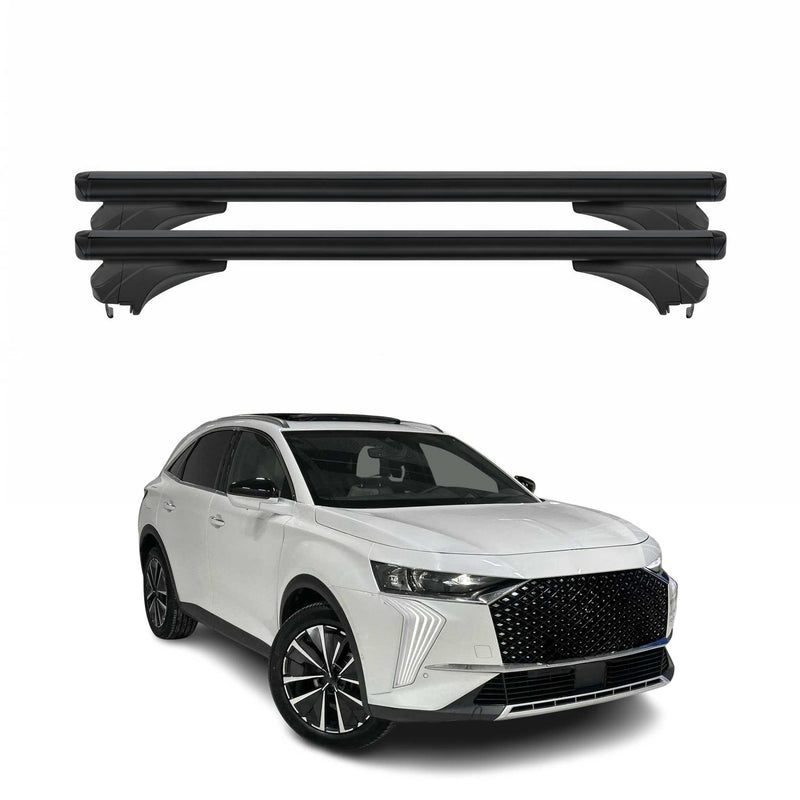 Menabo Dachträger Grundtäger für Ds 7 Crossback 2017-2025 Aluminium Schwarz 2tlg