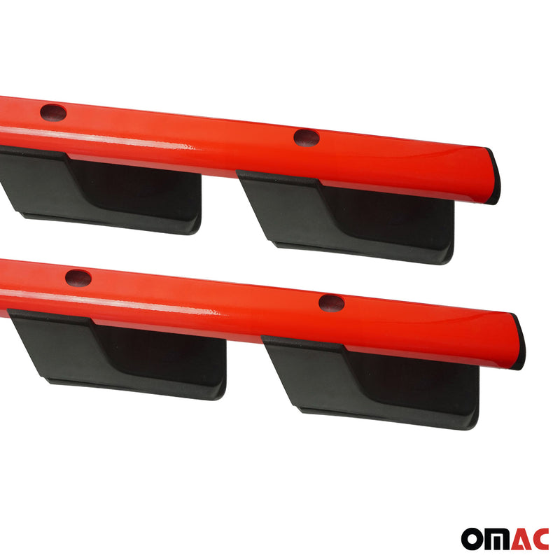 Alu Dachreling Querträger für VW Amarok DoubleCab 2010-2022 ABE Rot 2tlg