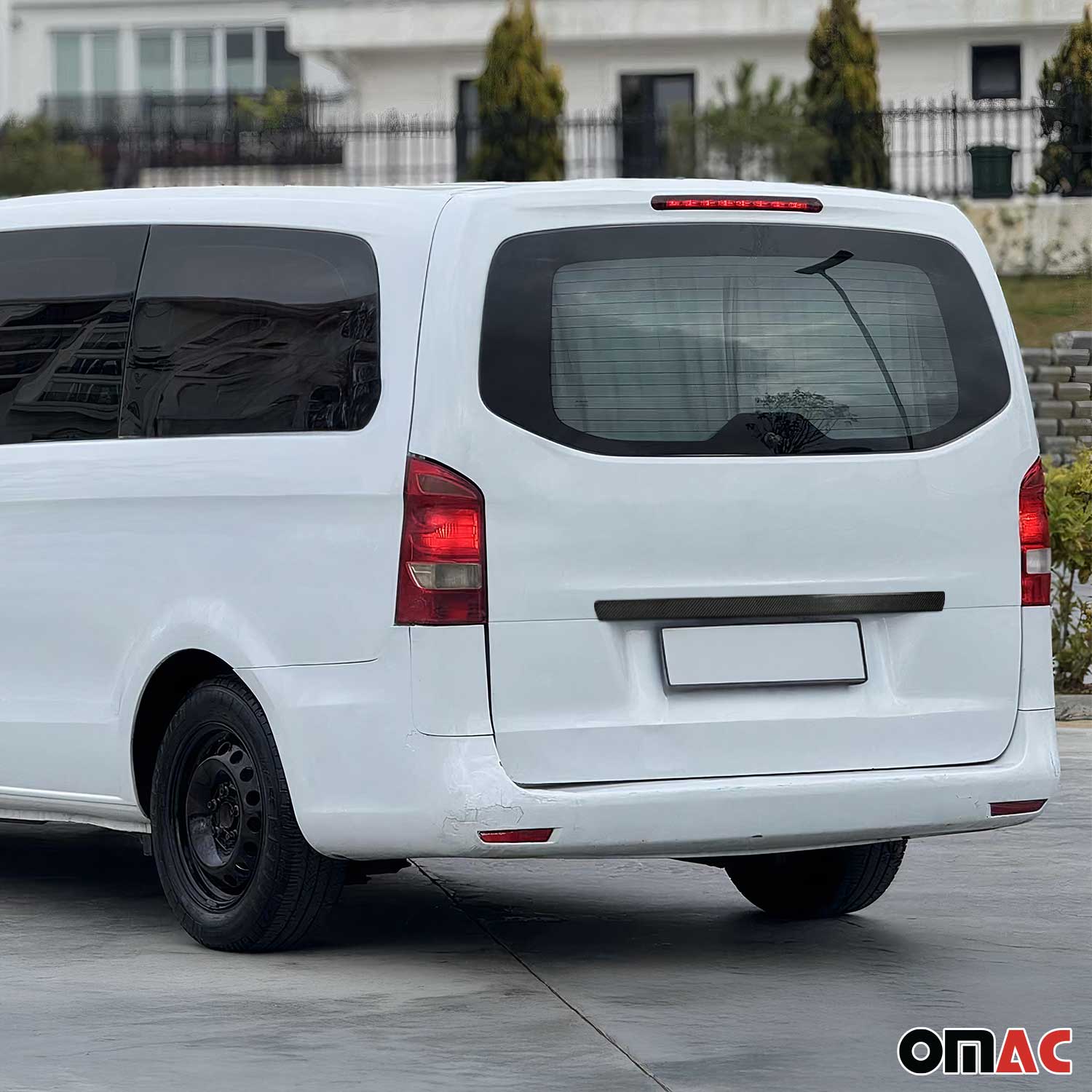 Kofferraumleiste für Mercedes Vito W447 2014-2026 Kohlefaser Carbon Schwarz