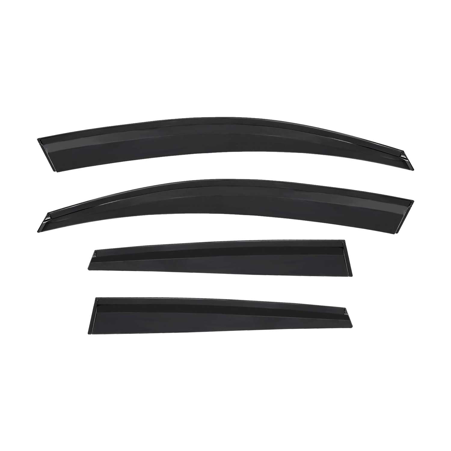 Windabweiser Regenabweiser für Renault Clio 5 2019-2025 Schwarz 4x