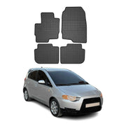 OMAC Gummi Fußmatten für Mitsubishi Colt Z30 2008-2012 5tür Automatte Schwarz 4x