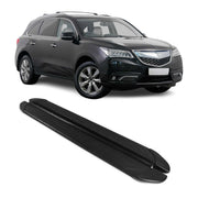 Seitenschweller Trittbretter Schweller für Acura MDX 2014-2020 Alu Schwarz 2tlg