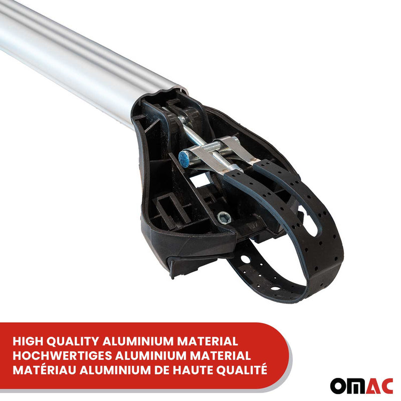 Dachträger Grundtäger für Opel Agila 2000-2007 5 tür 100kg Alu Silber 2 tlg ABE