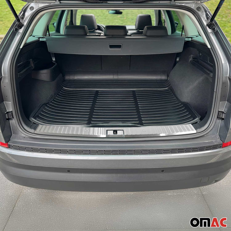 Innen Ladekantenschutz Stoßstange für Skoda Kodiaq 2017-2025 Gebürstet Chrom