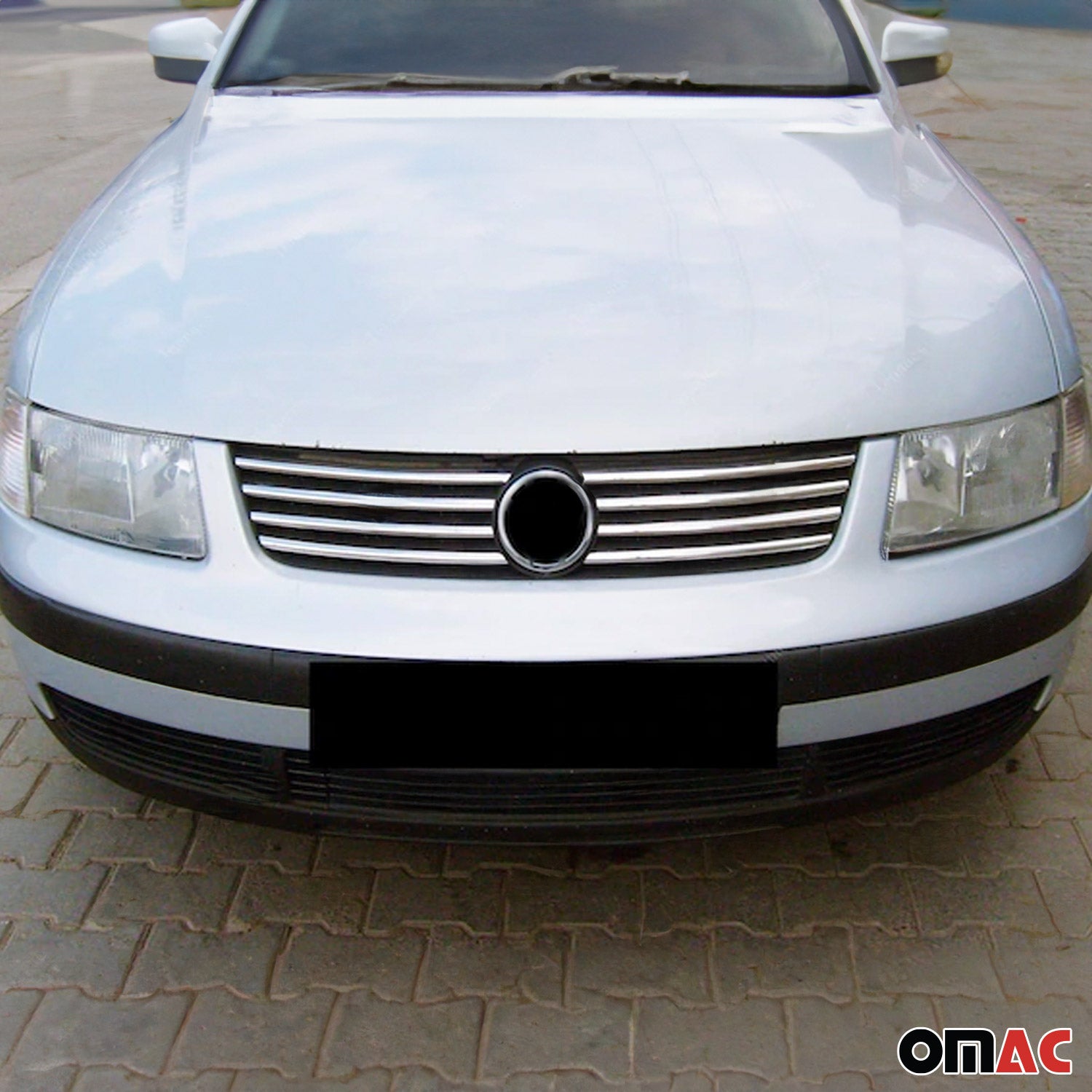 Kühlergrill Leisten Grillleisten für VW Passat 2000-2005 Edelstahl Chrom 8tlg