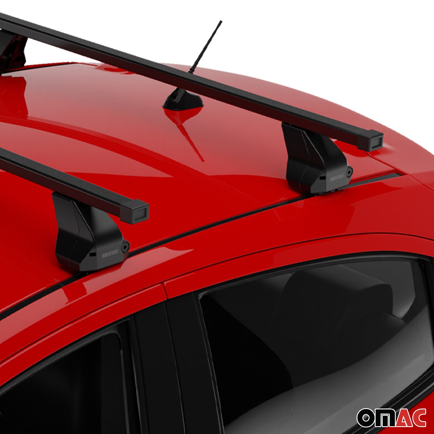 Menabo Dachträger Grundtäger für Infiniti Q30 2015-2019 75kg Stahl Schwarz 2 tlg