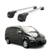 Dachträger Grundträger für Mercedes Vito W639 2003-2014 Aluminium 75kg Grau 2tlg