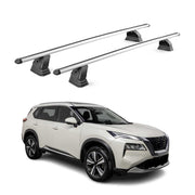Alu Dachträger für Nissan X-Trail IV T33 2021-2026 TÜV T-Nut 75 kg 2tlg Silber