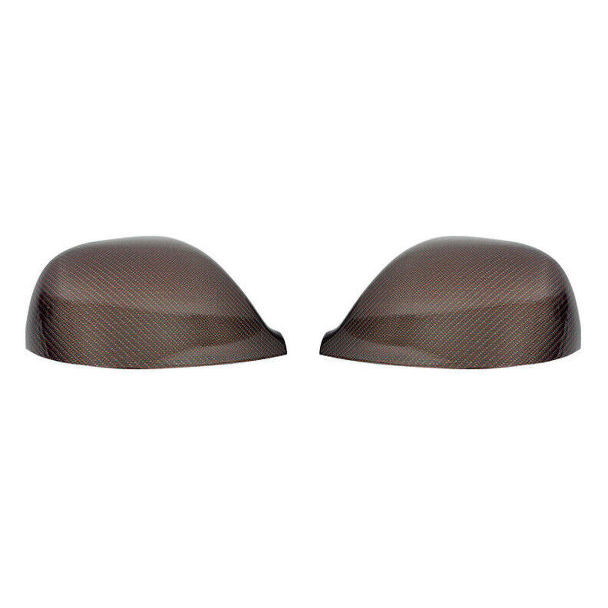 Spiegelkappen Spiegelabdeckung für VW Caravelle T5 2010-15 Kohlefaser Carbon Rot