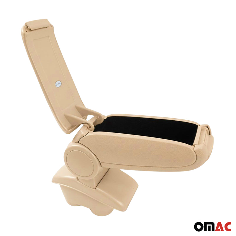 Mittelarmlehne Armlehne Mittelkonsole für Peugeot 208 2012-2019 PU-Leder Beige