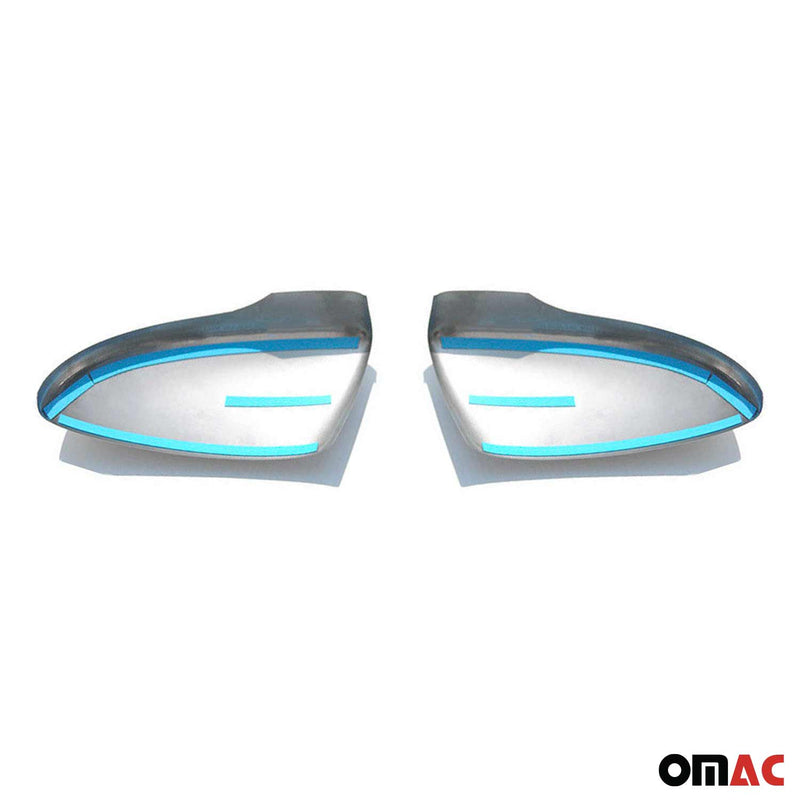 Spiegelkappen Spiegelabdeckung für VW Scirocco 2008-2017 Edelstahl Matt 2tlg