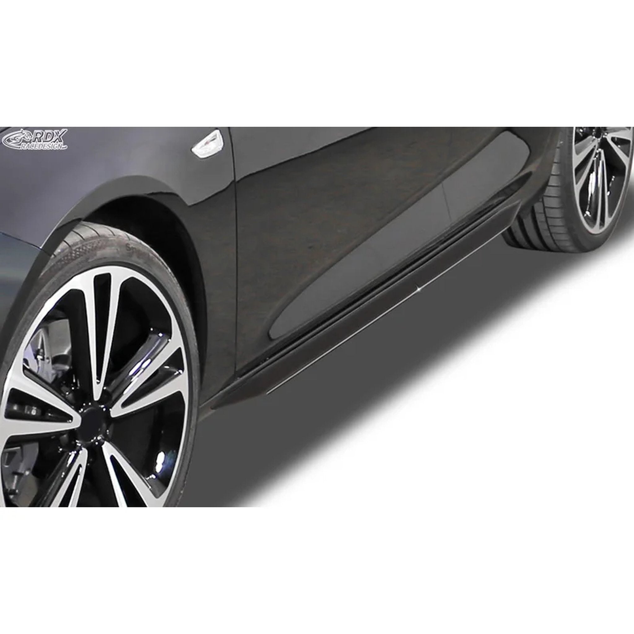 RDX Seitenschweller 'Slim' für Opel Zafira A 1998-2005 ABS Schwarz 2er-Set TÜV