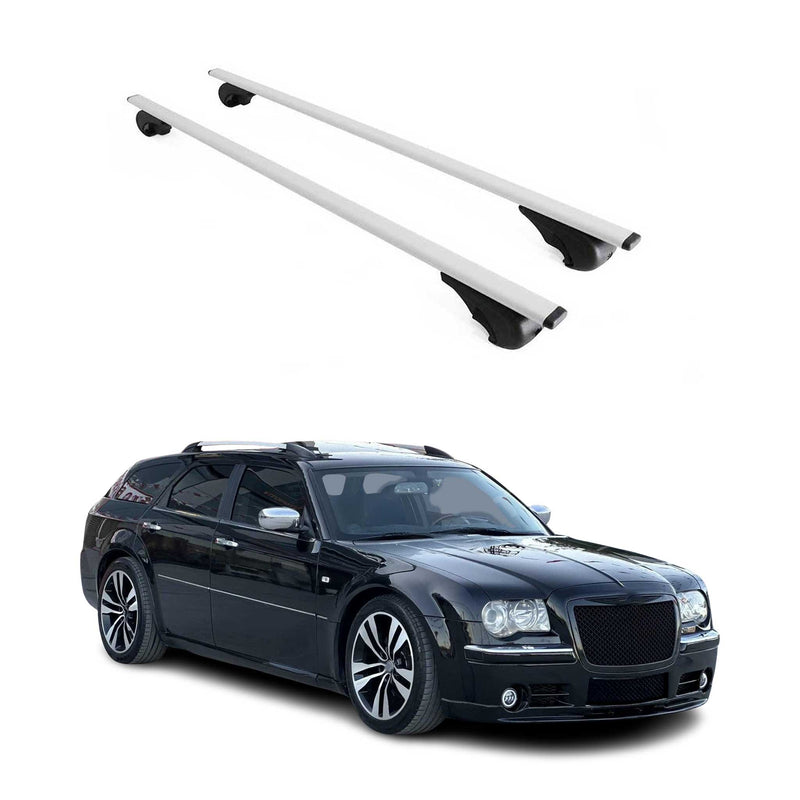 Dachträger Grundtäger für Chrysler 300C Touring 2005-2010 75kg Metall Silber 2x