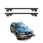 Dachträger Grundtäger für Kia Sportage mk1 JA 1995-2004 Alu 90kg TÜV Schwarz 2x