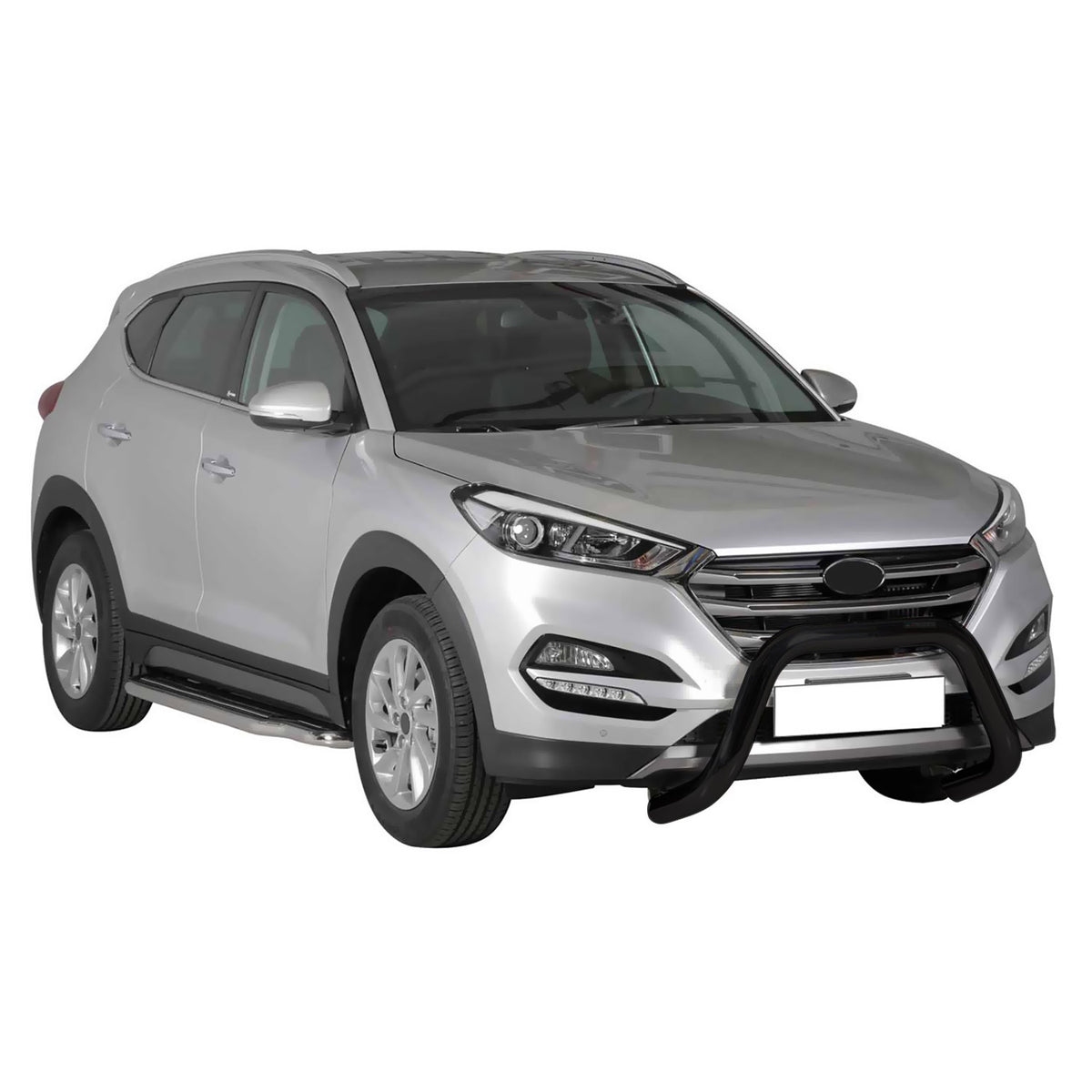 Frontbügel Frontschutzbügel für Hyundai Tucson 2015-2018 ø76mm Stahl Schwarz