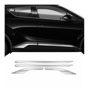 Seitentürleiste Türleisten Türschutzleiste für Toyota C-HR 2016-2023 Chrom 4x