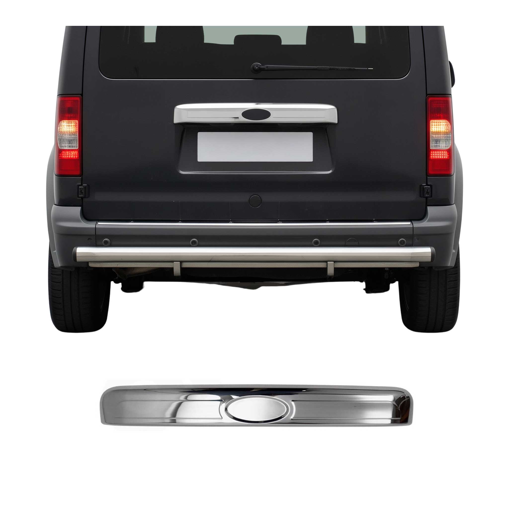 Kofferraumleiste Heckklappe Leiste für Ford Connect 2002-2013 Edelstahl Chrom