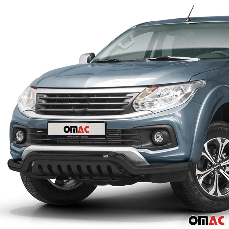 Frontschutzbügel Frontbügel für Fiat Fullback 2016-2021 Edelstahl ABE Schwarz