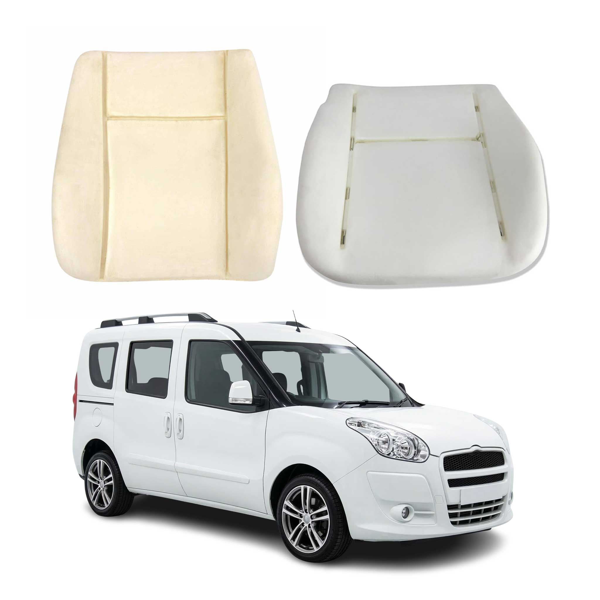 Sitzschaumstoff Komplett-Set für Opel Combo D 2012-2018 Ersatz Sitzpolster 2tlg