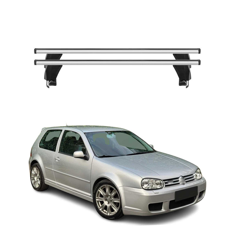 Menabo Dachträger Grundtäger für VW Golf 2003-2008 3tür 50kg Alu Silber 2 tlg
