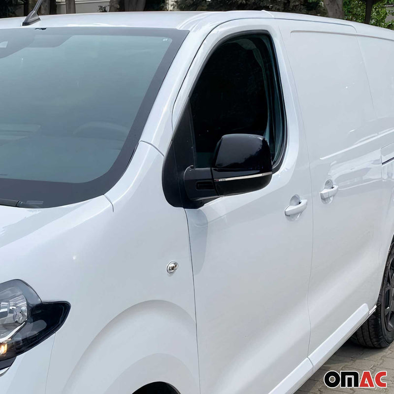 Spiegelkappen Leiste für Opel Vivaro 2014-2019 Edelstahl Silber 2tlg