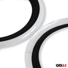 4x white wall rings white wall tires 16 inch black white real rubber car tuning
