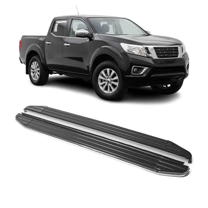 Trittbretter Seitenschweller für Nissan Navara 2015-2024 ABE Alu
