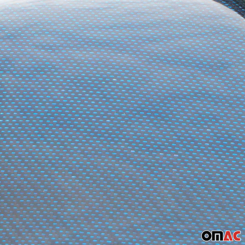 Spiegelkappen Spiegelabdeckung für VW Amarok 2010-2021 Kohlefaser Blau Schwarz