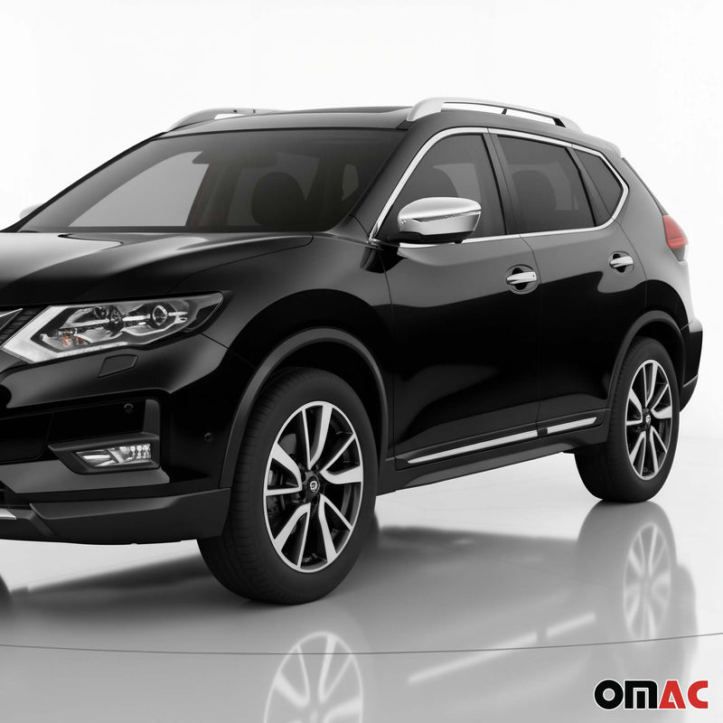 Spiegelkappen Spiegelabdeckung für Nissan X-Trail 2014-2022 Chrom ABS Silber