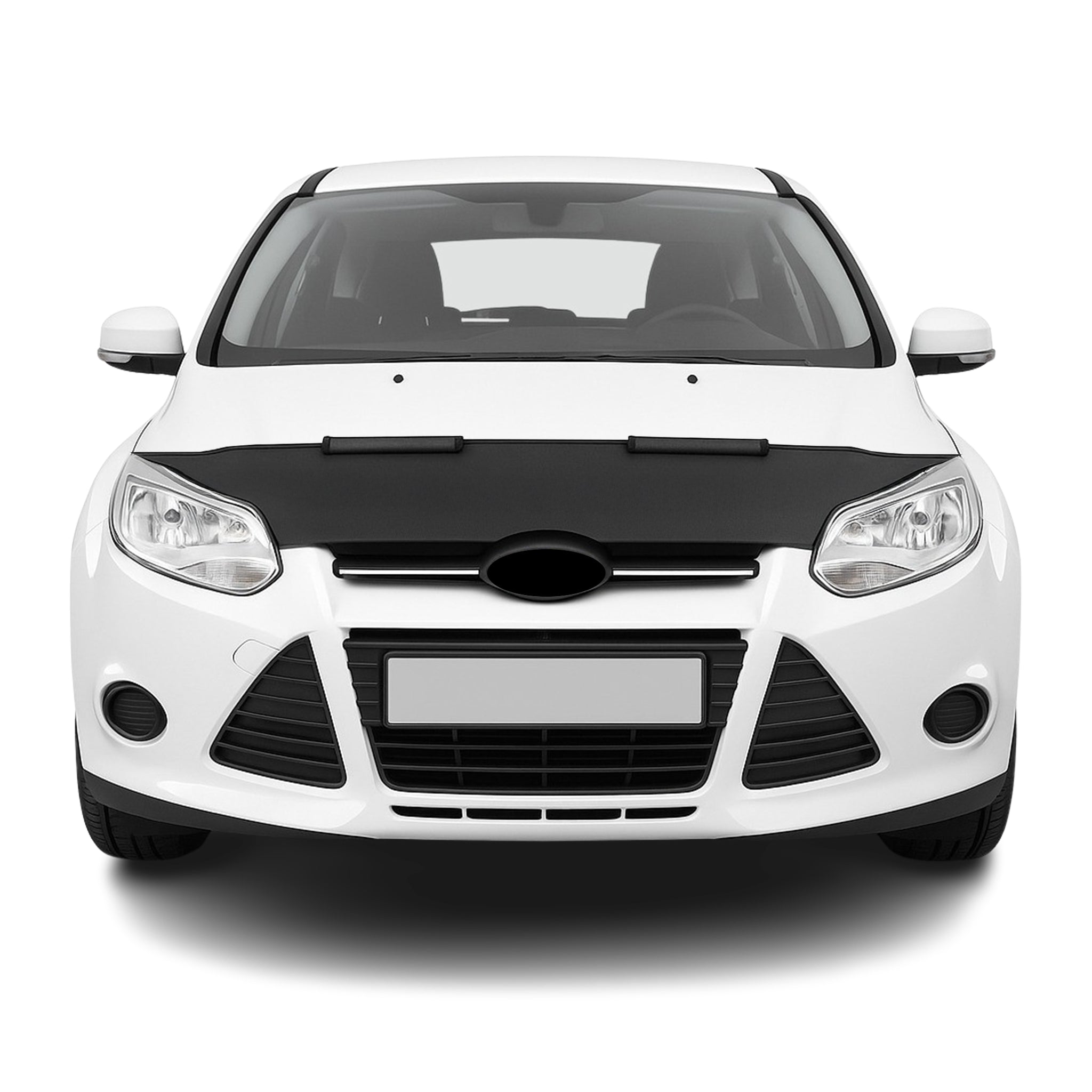 Haubenbra Steinschlagschutz Bonnet Bra für Ford Focus 2011-2014 Schwarz Halb
