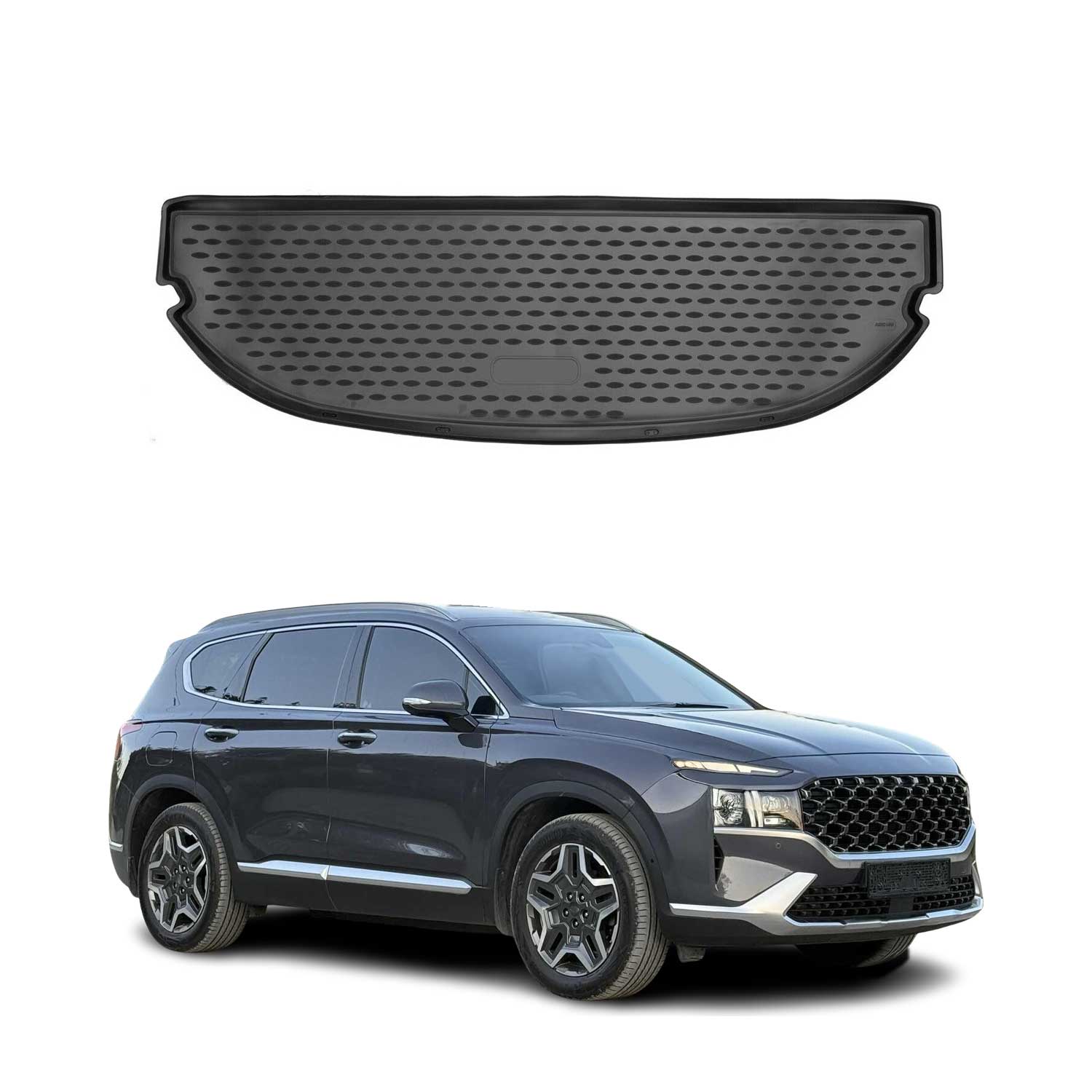 Kofferraummatte Kofferraumwanne für Hyundai Santa Fe 2021-2021 7-Sitzer Gummi
