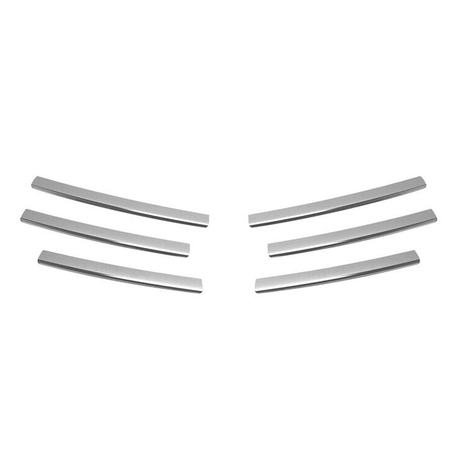 Kühlergrill Leisten Grillleisten für Renault Trafic 2010-2014 Edelstahl Chrom 6x