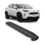 Trittbretter Schweller Seitenschweller für Toyota Yaris Cross 2021-2026 Alu 2x