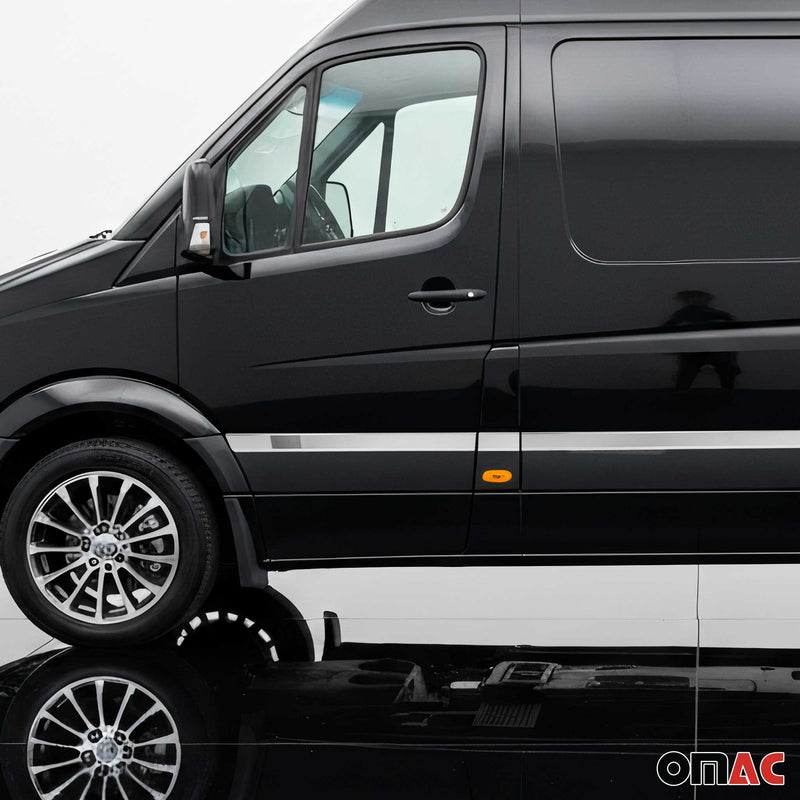 Seitentürleiste Türschutz für Mercedes Sprinter W906 2006-18 L2 RS Chrom 10x