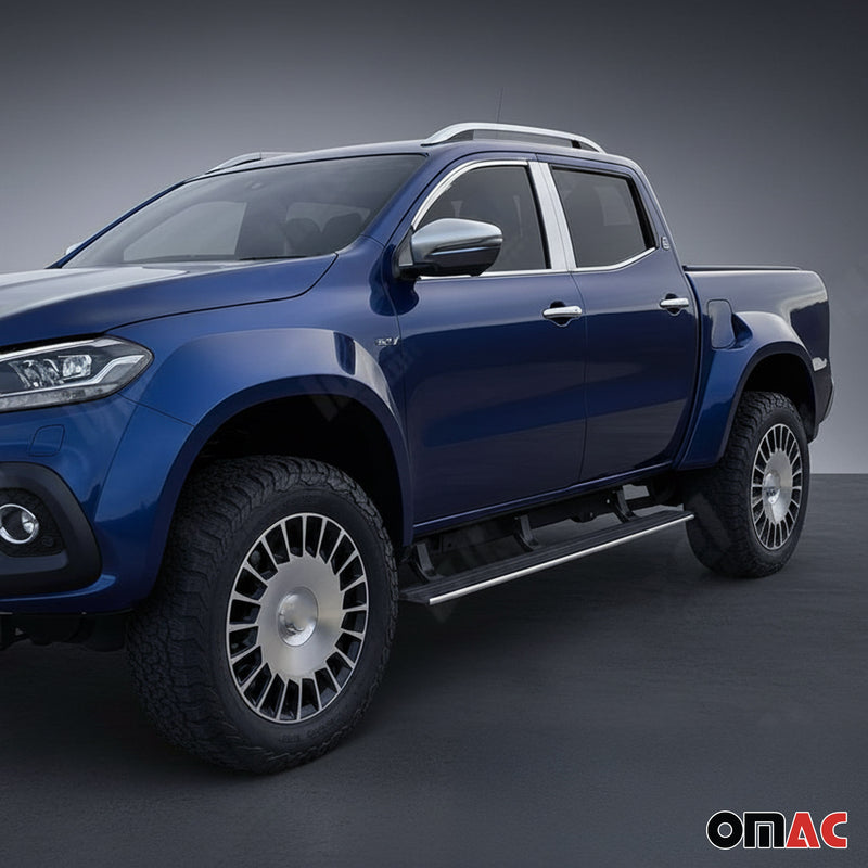 B-Säule Türsäulen Verkleidung für Mercedes X Klasse 2017-2020 Edelstahl 2tlg