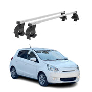 Menabo Dachträger für Mitsubishi Space Star mk2 2016-2020 FL 50kg Stahl Grau 2x