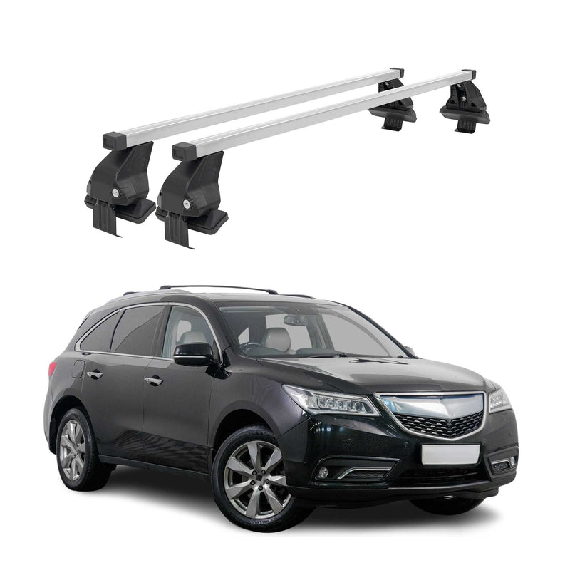 Menabo Dachträger Grundtäger für Acura MDX 2014-2020 50kg Stahl Silber 2 tlg