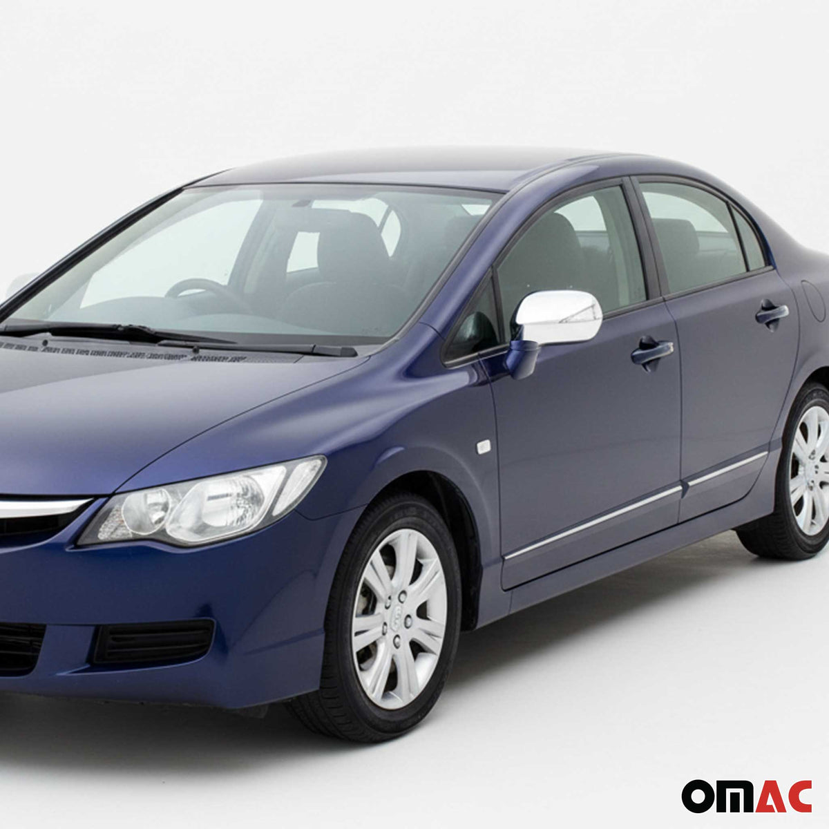 Spiegelkappen Spiegelabdeckung für Honda Civic mk8 Limo 2006-11 Pre-FL Chrom Abs