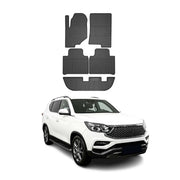 OMAC Gummi Fußmatten für Ssangyong Rexton 2017-2026 Automatten Gummi Schwarz 5x