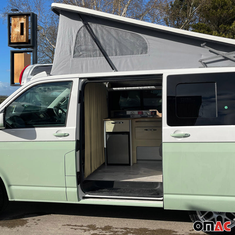 Fahrerhaus Führerhaus Gardinen Sonnenschutz für Mercedes EQV L1 L2 Beige 2tlg