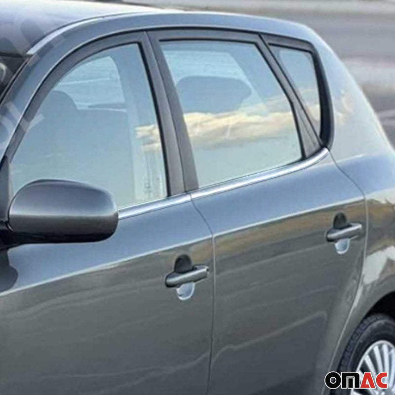 Fensterleisten Zierleisten für Kia Ceed Ceed Schrägheck 2006-2012 Edelstahl 4tlg