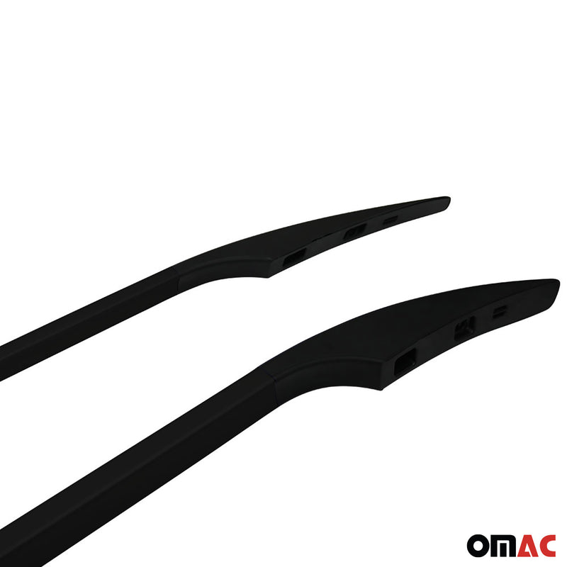 Dachreling Dachgepäckträger Relingträger für Fiat Panda 2012-2025 Alu Schwarz 2x