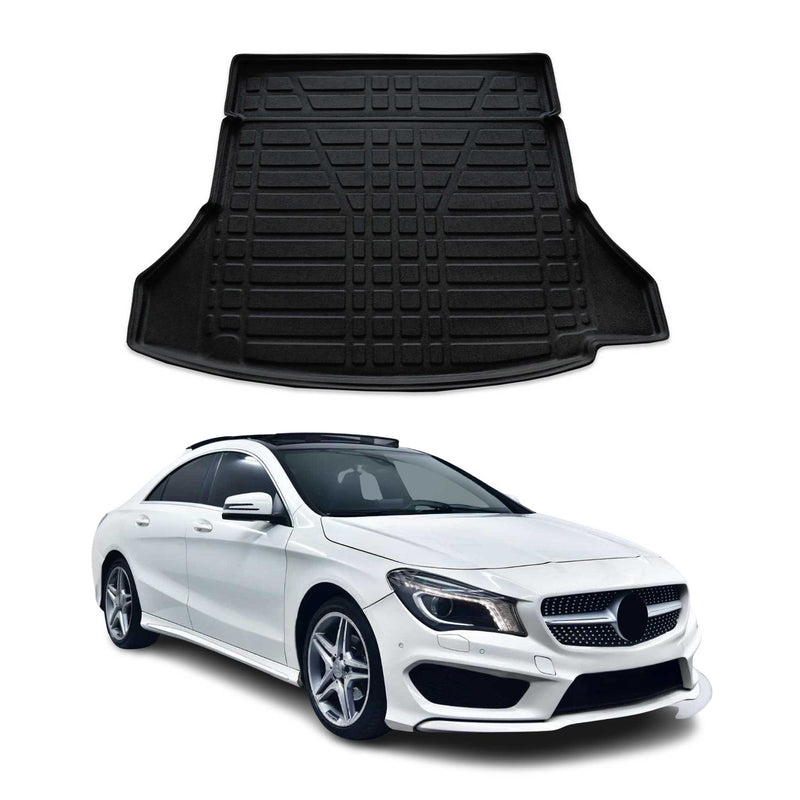 Kofferraumwanne Laderaumwanne für Mercedes CLA Coupe 2012-2025 Gummi TPE Schwarz