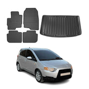 Fußmatten & Kofferraumwanne Set für Mitsubishi Colt CZ3 5 Türer 2008-2013 Gummi