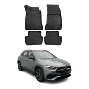 OMAC Fußmatten Gummimatten für Mercedes GLA X156 2014-2020 Automatten Schwarz 4x