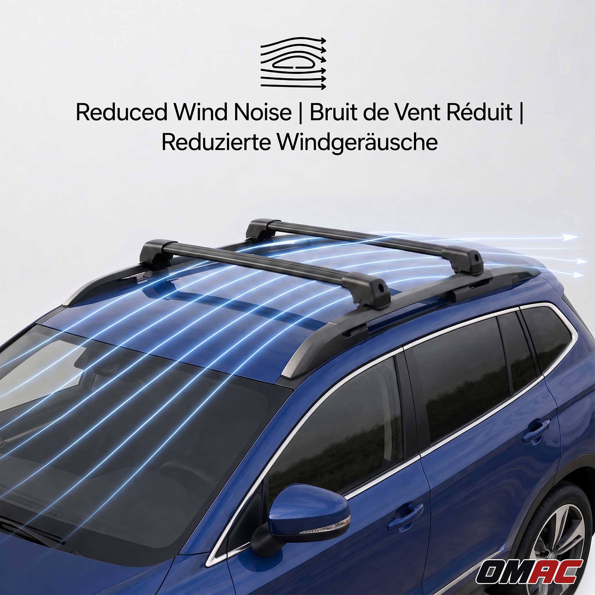 Dachträger Grundträger für Opel Vivaro B 2014-2019 Aluminium 75kg Schwarz 2tlg