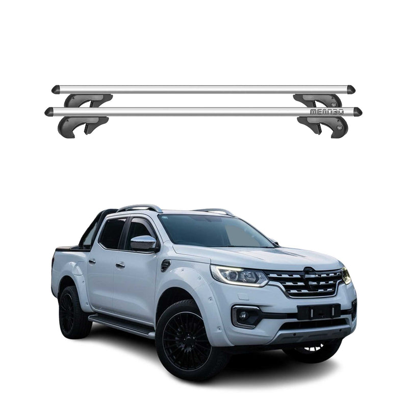 Menabo Dachträger Grundtäger für Renault Alaskan 2016-2020 Pre-FL 90kg Silber 2x