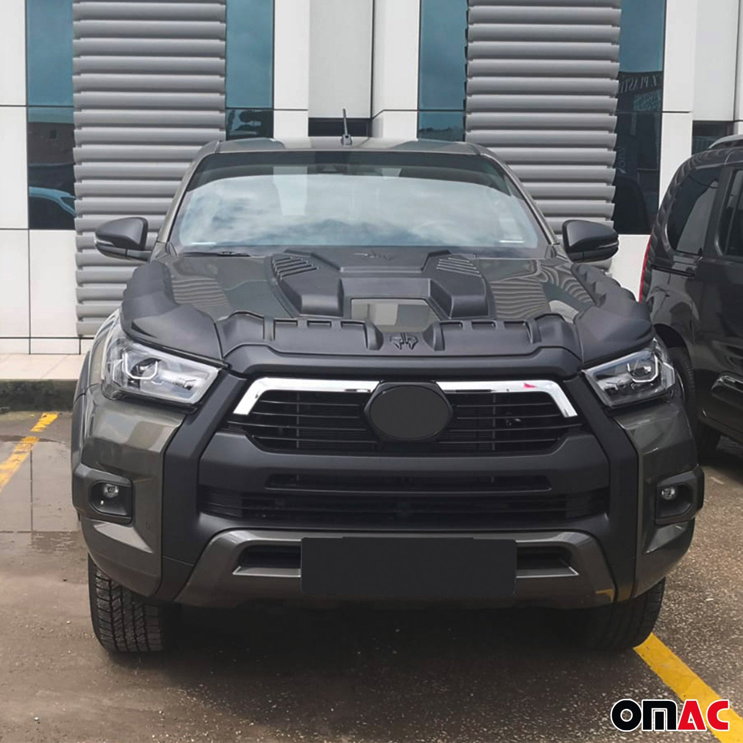 Motorhaube Deflektor Insekten Steinschlagschutz für Toyota Hilux 2021-2025 3tlg