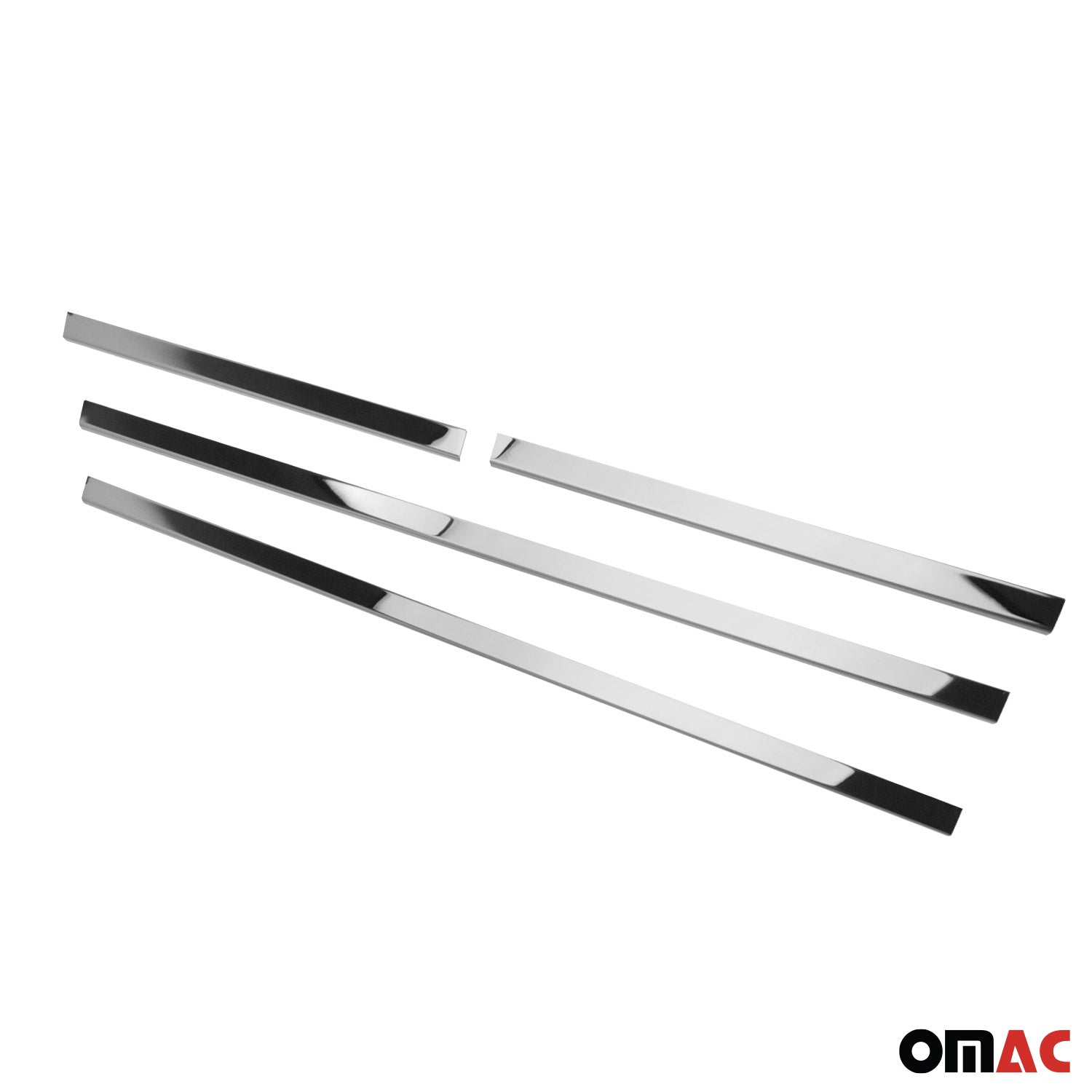 Fensterleisten Zierleisten für Nissan Navara D40 2005-2015 Edelstahl Chrom 4tlg